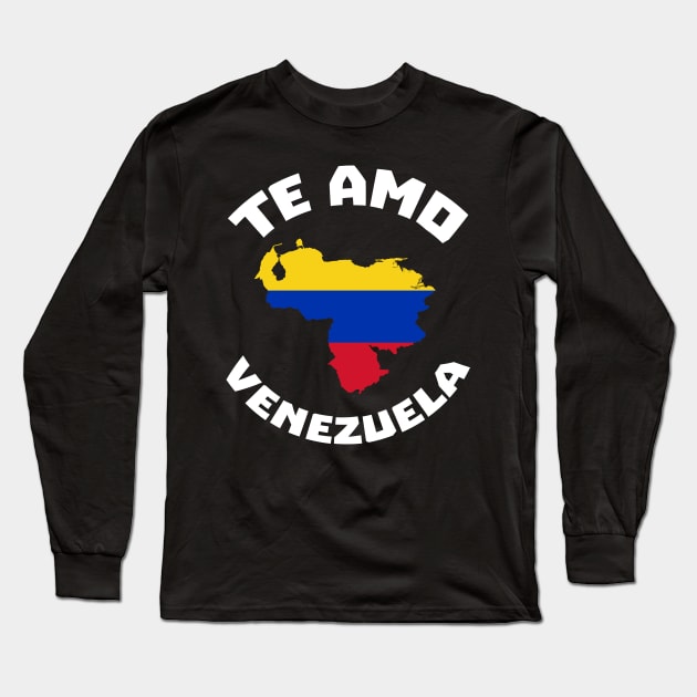 I Love VZLA - Venezuela Heart Flag T-Shirt Long Sleeve T-Shirt by Brobocop